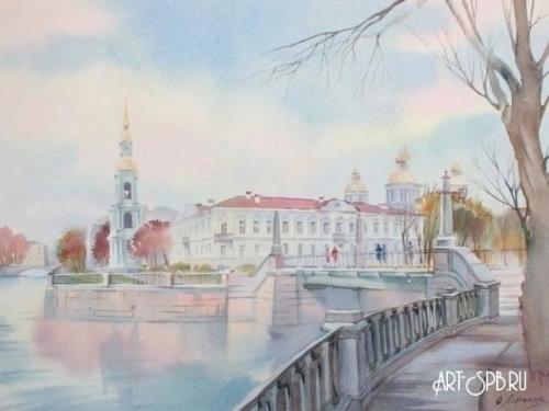Красивый Санкт-петербург в акварелях ольги литвиненко. 06