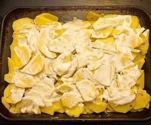 Запеканка из картофеля с курицей. 03