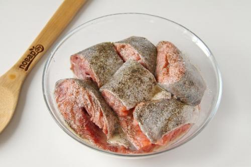 Горбуша в грибном соусе. 02