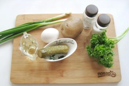 Картофельный салат с зеленым луком. 01 Картофельный салат с зеленым луком. 01