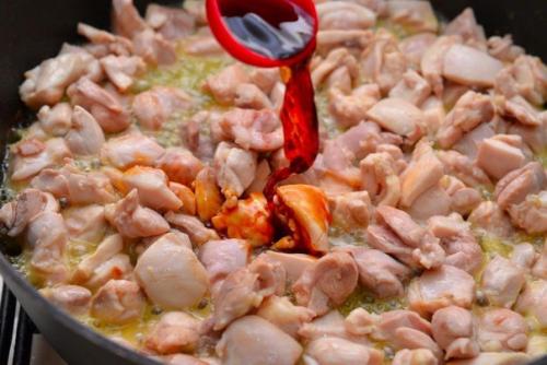 Фарфалле с курицей и медом. 03