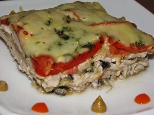 Куриная запеканка.

Ингредиенты: 
