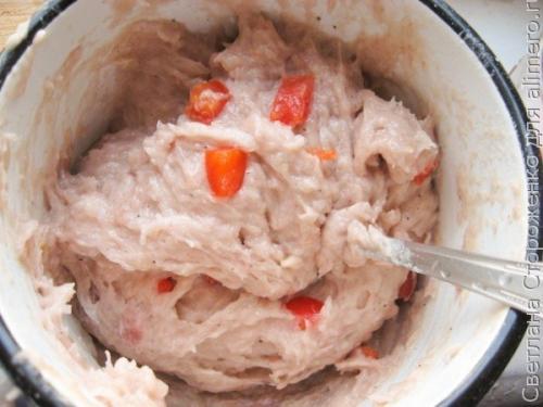 Домашняя вареная колбаса в кружке. 03