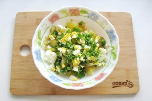 Картофельный салат с зеленым луком. 02 Картофельный салат с зеленым луком. 02