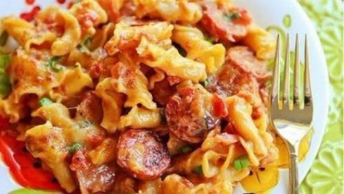 Макароны с колбасками под сыром. 01 Макароны с колбасками под сыром. 01