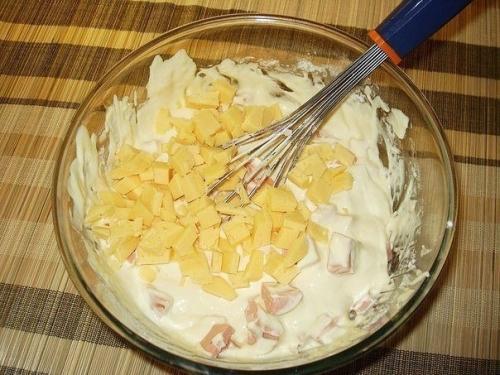 Мясной кекс.  Ингредиенты: 03