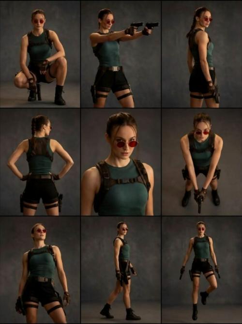 Amazon показал Софи Тернер в образе Лары крофт для будущего сериала Tomb Raider. 01