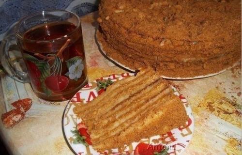 Такой нежный и пропитанный домашний медовик. 03 Такой нежный и пропитанный домашний медовик. 03