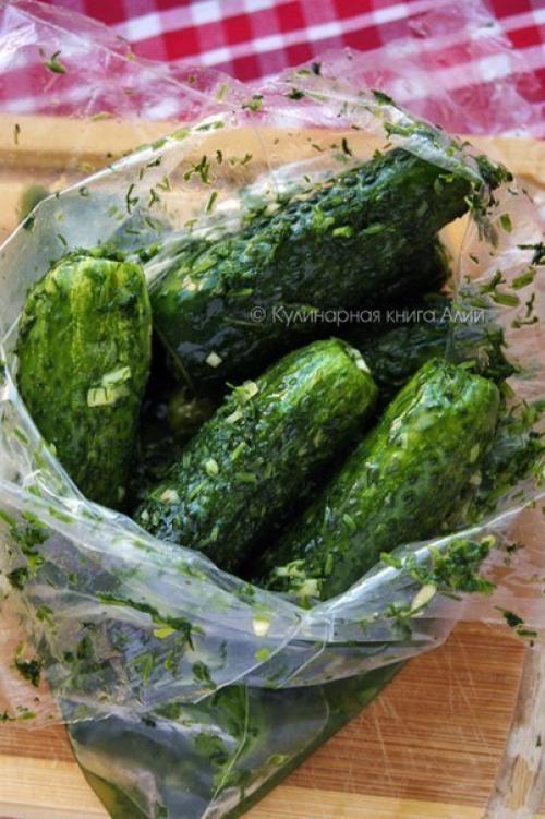 Хрустящие малосольные огурчики. 05