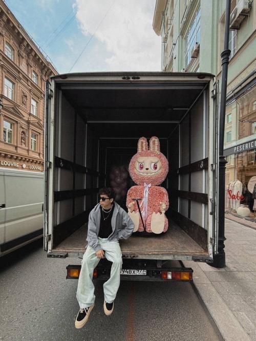 Ане акулич подарили огромного лабуда, выполненного из живых цветов! 02