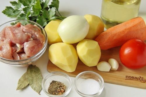 Охотничий суп.  Ингредиенты: 01