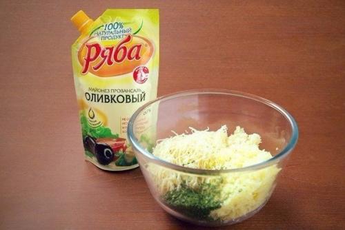 Фаршированные шампиньоны.  Ингредиенты: 04