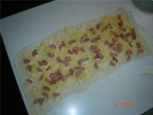 Сырная улитка.  Ингредиенты: 02