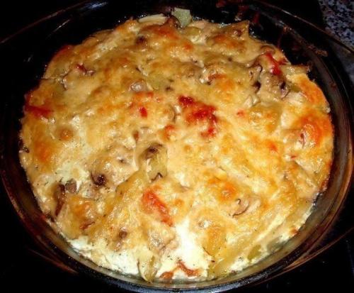 Картофельная запеканка с курицей. Картофельная запеканка с курицей.