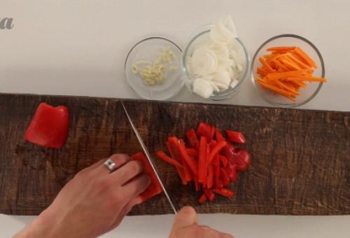 Фунчоза с курицей и овощами. 03 Фунчоза с курицей и овощами. 03