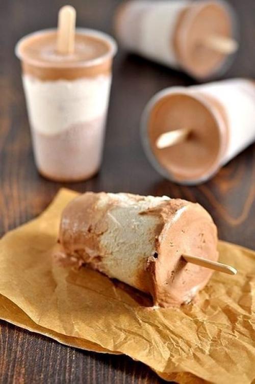 Сливочно - бананово - шоколадное мороженое. 01