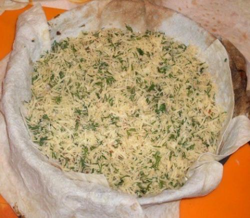 Воскресный завтрак для мамы или яичница в лаваше? 03