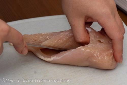 Фаршированные куриные грудки. 01 Фаршированные куриные грудки. 01