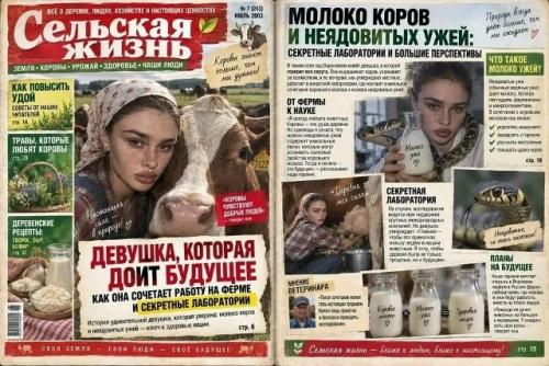 Фэшн - блогерша выложила атмосферное черно-белое селфи с выразительными губами и попросила мастеров нейросетей перенести её на журнальную обложку. 06