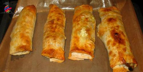 Грибной рулет из лаваша: идеальный перекус? 03