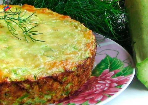 Диетическая кабачковая запеканка с творогом?