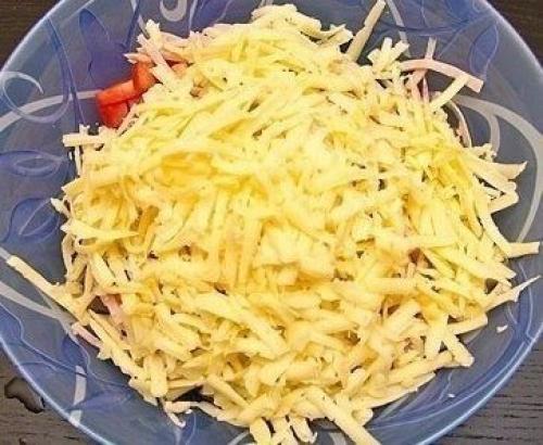 Сaлaт с вeтчиной и стручкoвой фасолью. 04