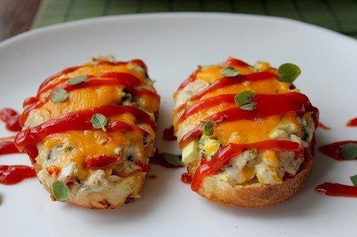 Пицца в батоне.