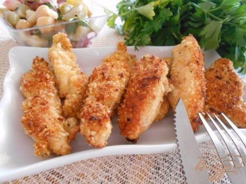 Куриное Филе в овсяной панировке.