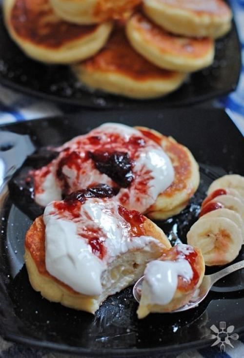 Творожные сырники с начинкой. 

