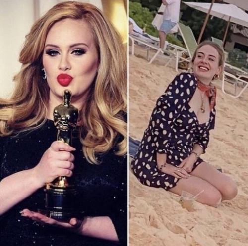 Адель так похудела а тебе она какой больше нравится? 05