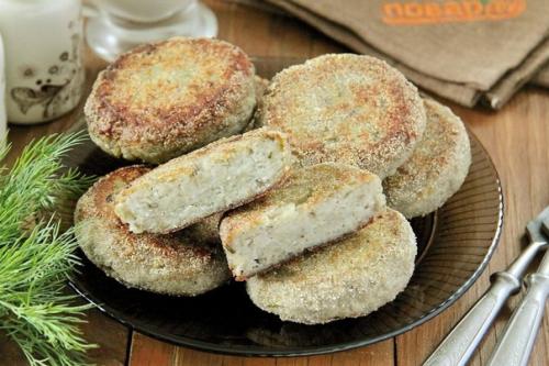 Котлеты из корюшки.