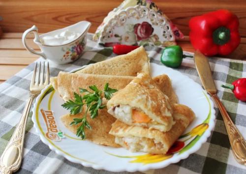 Блины - пирожки.  Ингредиенты: Блины - пирожки.  Ингредиенты: