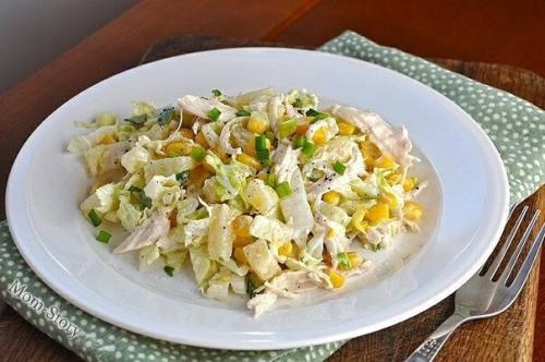 Салат с курицей и пекинской капустой. 03