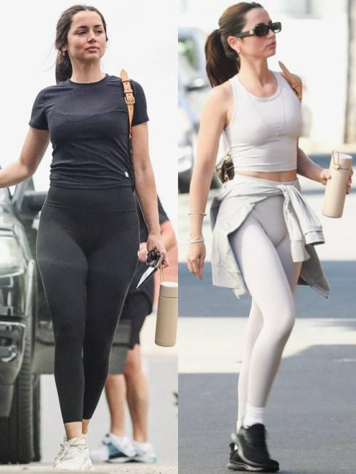 Спортивная ана де Армас держит себя в изумительной форме в спортзале, тренируясь и готовясь к съёмочному процессу нового фильма. 01