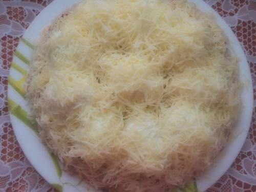 Салат Сугроб.   Ингредиенты. 05