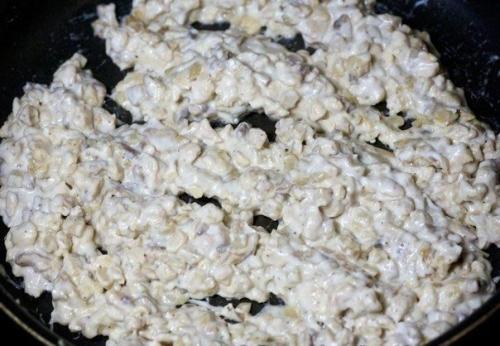 Шампиньоны с курицей и сыром. 05 Шампиньоны с курицей и сыром. 05