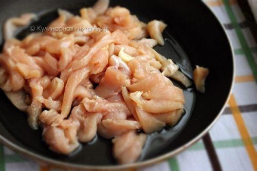 Сoте с кypицей и гpибaми (турецкая кухня). 01