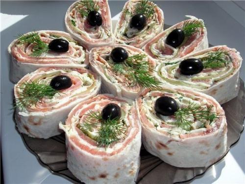 10 начинок для лавашных рулетов. 01