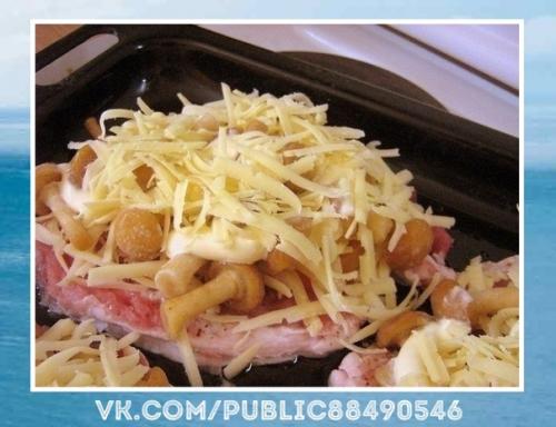 Восхитительный рецепт. Мясо по-купечески (с грибами. 06 Восхитительный рецепт. Мясо по-купечески (с грибами. 06