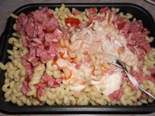 Мы готовим пикантные макароны в духовке. 02