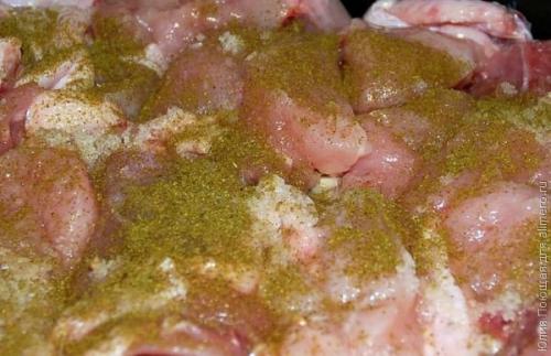 Курица, запеченная с гречкой. 03