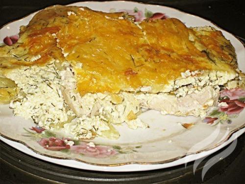 Картофельная запеканка с курицей. Картофельная запеканка с курицей.