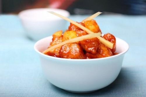 Свинина с ананасами кисло-сладкая. Свинина с ананасами кисло-сладкая.