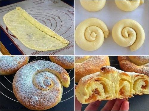 Испанские булочки Ensaimadas. Испанские булочки Ensaimadas.