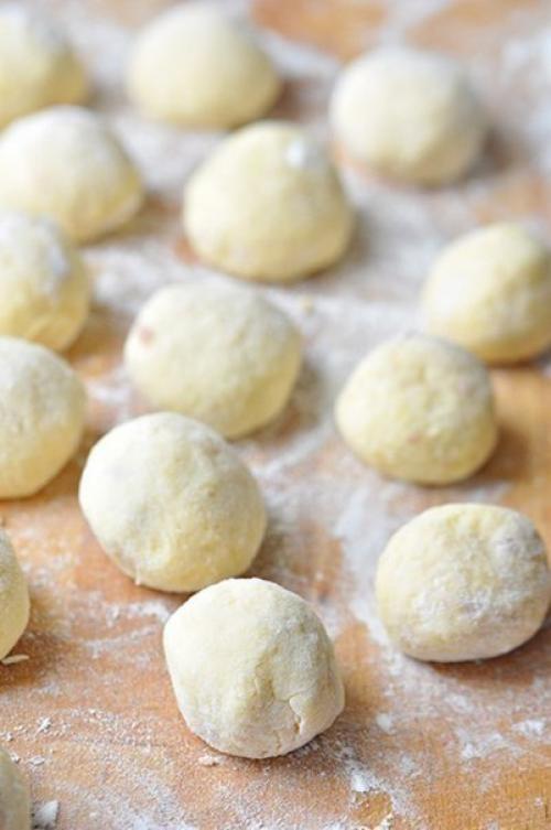 Картофельно - сырные ньокки, фаршированные мясом. 06 Картофельно - сырные ньокки, фаршированные мясом. 06