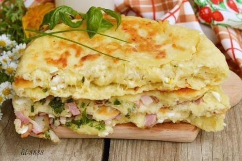 Сырные лепешки с разными начинками. 01 Сырные лепешки с разными начинками. 01