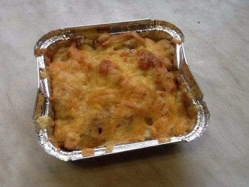 Гратен с курицей.