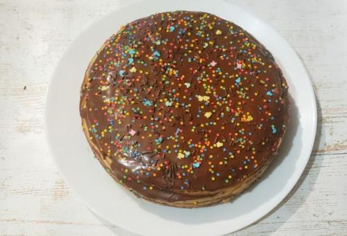 Медовый торт одним коржом. 05