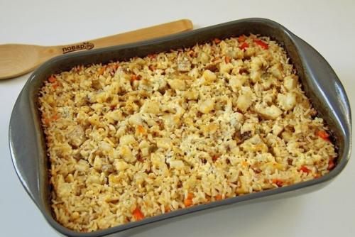 Минтай с рисом в духовке. 04