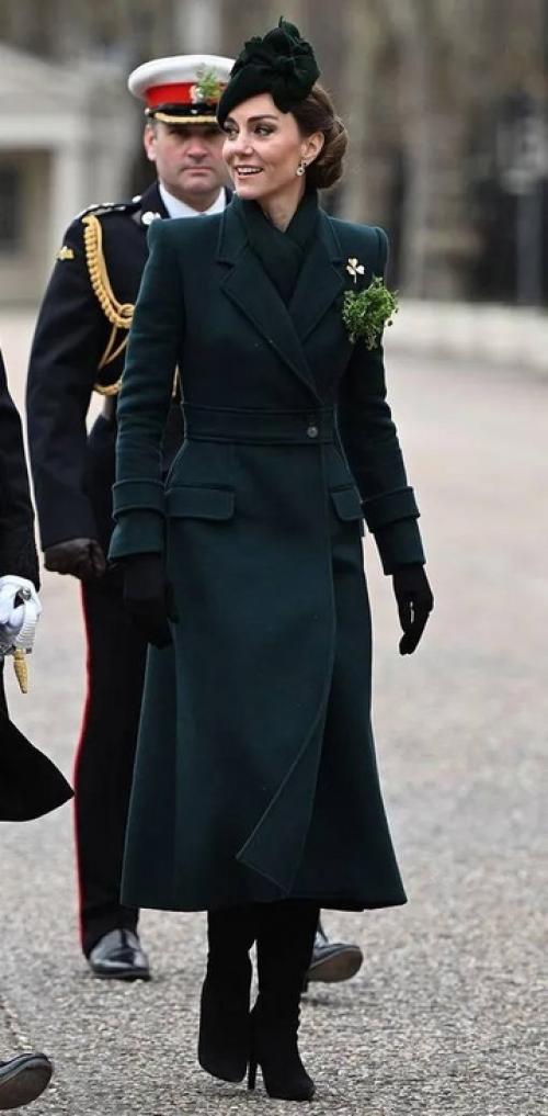Кейт миддлтон появилась на параде в честь дня святого Патрика. 01
